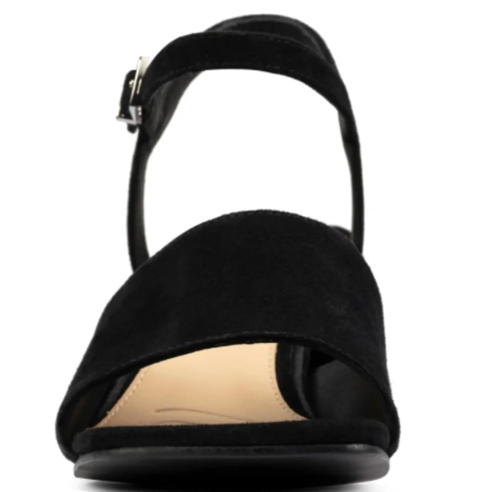 COPY - Clarks Sheer Sandal in Black Suede
